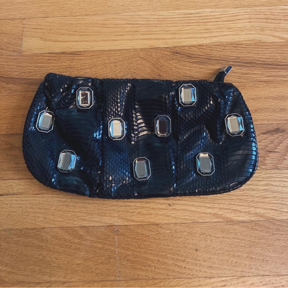 Black jewel clutch
